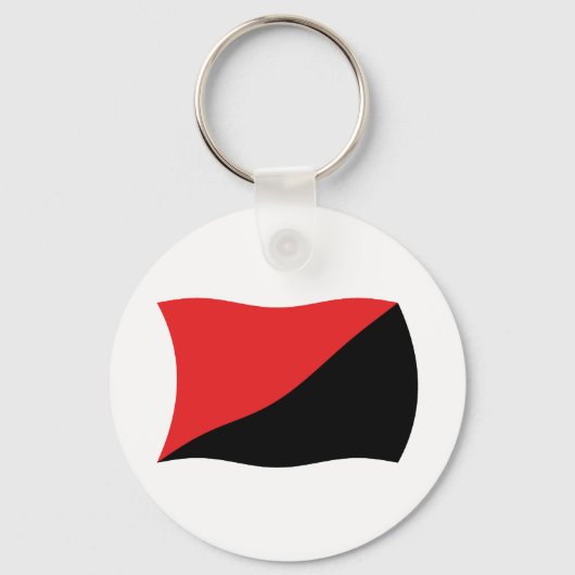Anarcho-Syndicalisme Vlag Sleutelhanger (Voorkant)