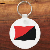 Anarcho-Syndicalisme Vlag Sleutelhanger (Voorkant)