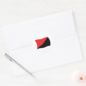 Anarcho-Syndicalisme Vlag Sticker (Envelop)