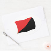 Anarcho-Syndicalisme Vlag Sticker (Envelop)