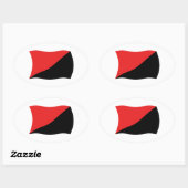 Anarcho-Syndicalisme Vlag Sticker (Vel)