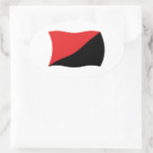 Anarcho-Syndicalisme Vlag Sticker (Tas)