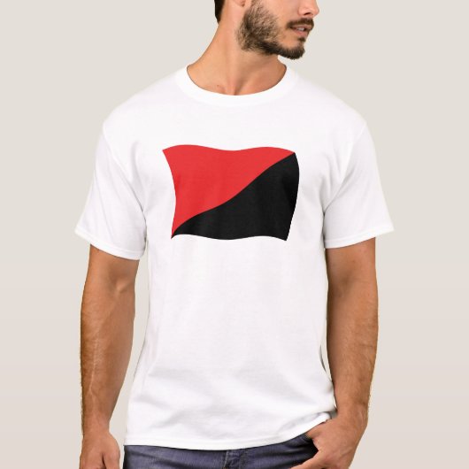 Anarcho-Syndicalisme Vlag T-shirt (Voorkant)