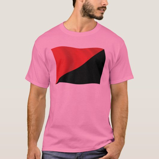 Anarcho-Syndicalisme Vlag T-shirt (Voorkant)