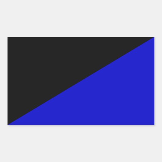 Anarcho-Transhumanistische vlag geklapt Rechthoekige Sticker (Voorkant)