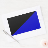 Anarcho-Transhumanistische vlag geklapt Rechthoekige Sticker (Envelop)