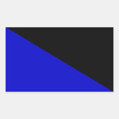 Anarcho-Transhumanistische Vlag Rechthoekige Sticker (Voorkant)