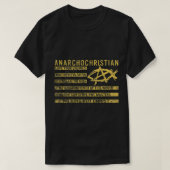 AnarchoChristian  No King But Christ  Christian Fl T-shirt (Design voorkant)