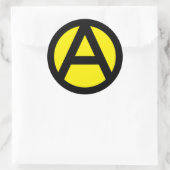 Anarchokapitalisme Ronde Sticker (Tas)