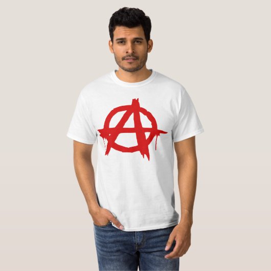 ANARCHY, ANARCHISME, anti-globalizationbeweging T-shirt (Voorkant volledig)