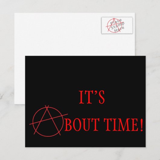 ANARCHY BRIEFKAART (Voorkant / Achterkant)