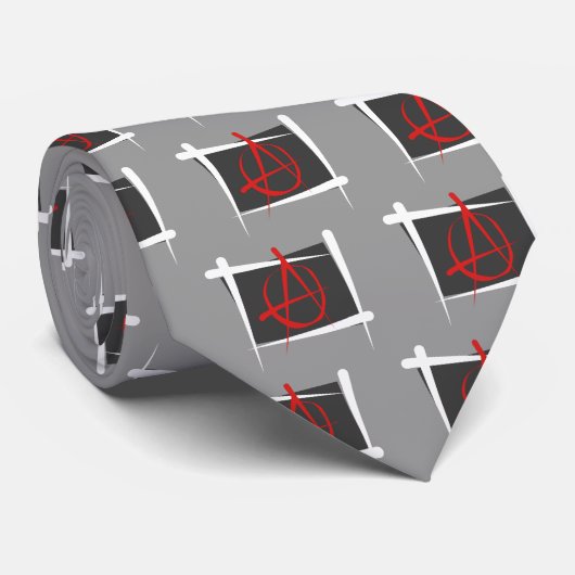 Anarchy Brush Flag Stropdas (Opgerold)