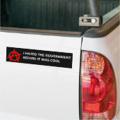 Anarchy deed het eerst bumpersticker (Op Truck)