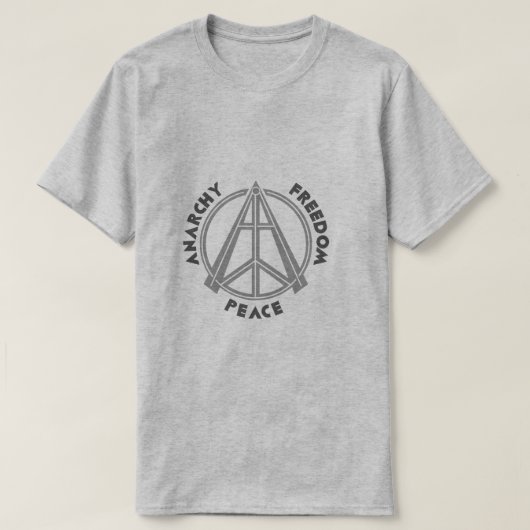 Anarchy & Freedom & Peace Raglan T-Shirt (Design voorkant)