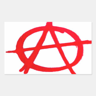 Anarchy Graffiti Rechthoekige Sticker
