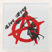 Anarchy Grim Reaper Glazen Onderzetter (Voorkant)