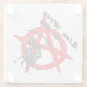 Anarchy Grim Reaper Glazen Onderzetter (Achterkant)