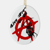 Anarchy Grim Reaper Keramisch Ornament (Rechts)