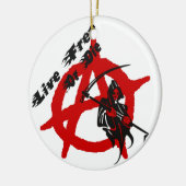 Anarchy Grim Reaper Keramisch Ornament (Links)