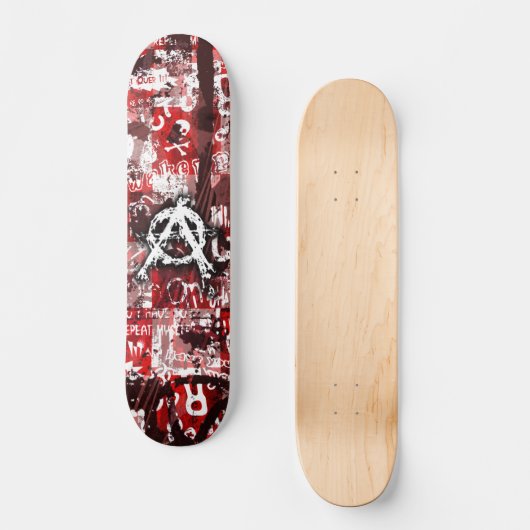 Anarchy Grunge Skateboard (Voorkant)