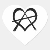 Anarchy Heart Sticker (Voorkant)