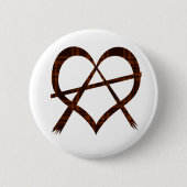 Anarchy Heart Symbol Button Badge (Voorkant)