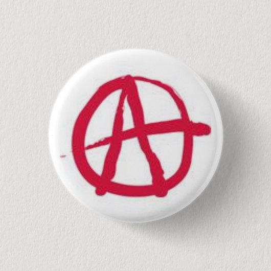 Anarchy Logo Pin Ronde Button 3,2 Cm (Voorkant)