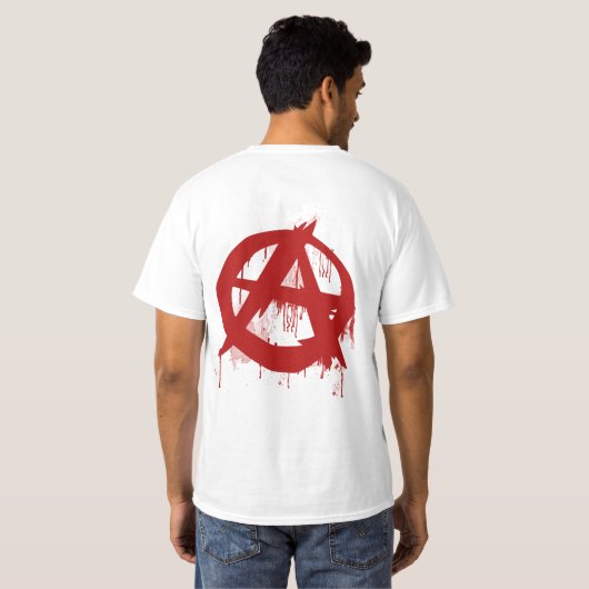 Anarchy Paint T-Shirt (Achterkant volledig)