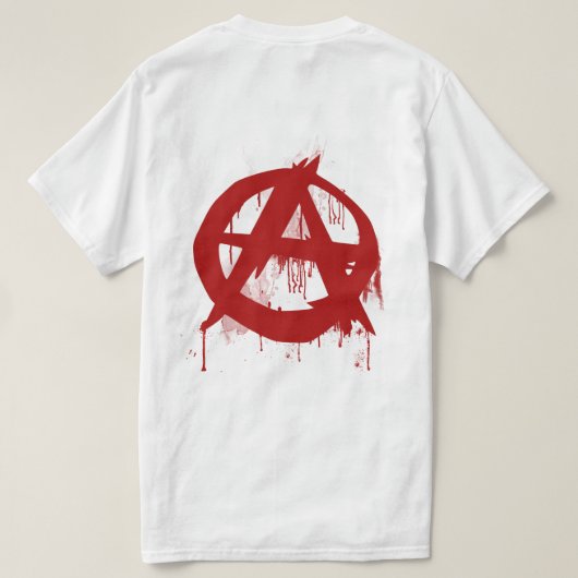 Anarchy Paint T-Shirt (Design achterkant)