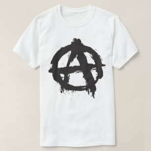Anarchy Punk Rock Metal Schaats Symbol T-Shirt