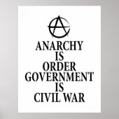 Anarchy quote poster (Voorkant)