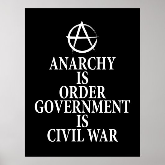 Anarchy quote poster (Voorkant)