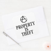 Anarchy quote vierkante sticker (Envelop)