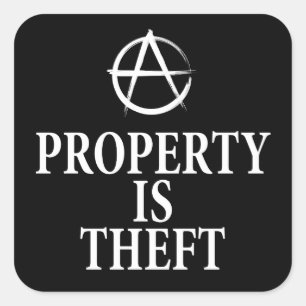 Anarchy quote vierkante sticker