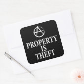 Anarchy quote vierkante sticker (Envelop)