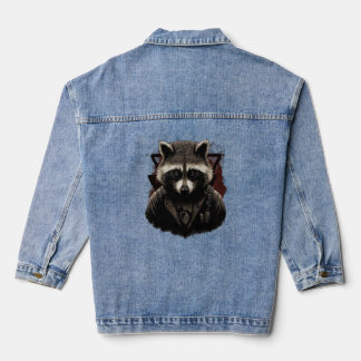 Anarchy Raccoon Politiek voor Ancomm Liberal Class Denim Jacket