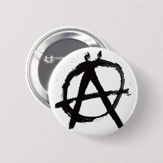Anarchy Rulez Ronde Button 5,7 Cm (Voorkant /achterkant)