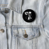Anarchy Skull Black Ronde Button 5,7 Cm (In situ)