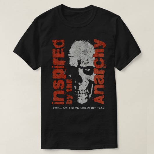 Anarchy Skull Rebellion T-shirt (Design voorkant)