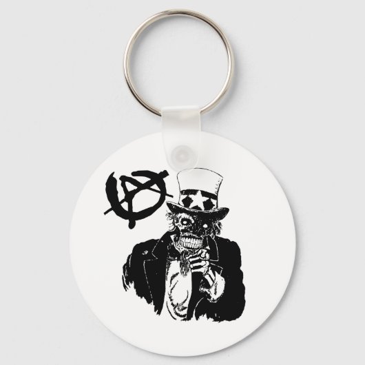 Anarchy Skull Sleutelhanger (Voorkant)