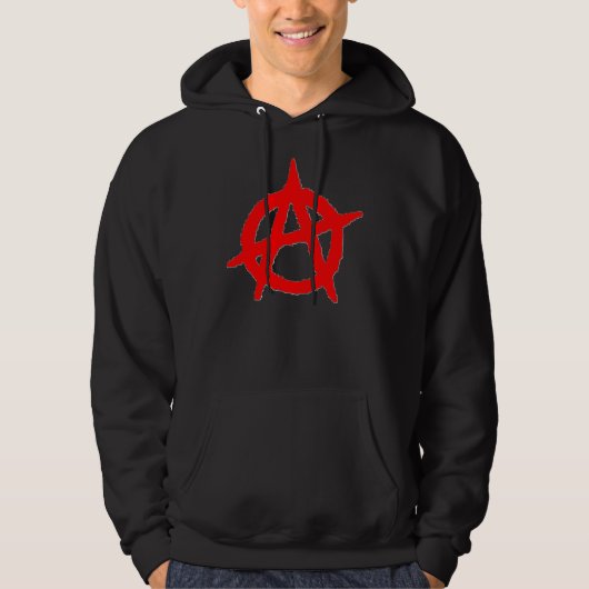 Anarchy Symbol Geboste Sweatshirt (Voorkant)