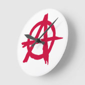 Anarchy SYmbol Ronde Klok (Hoek)