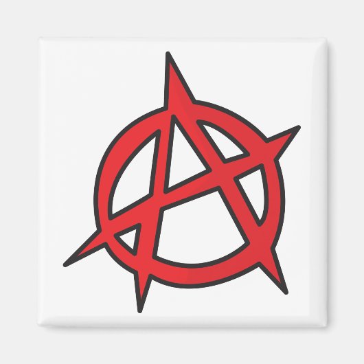 Anarchy Symbole Magneet (Voorkant)