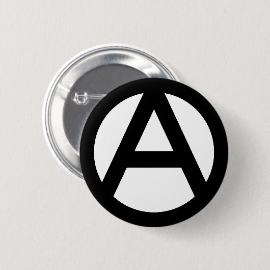 Anarchy-symbool Ronde Button 5,7 Cm (Voorkant /achterkant)