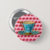 Anarchy Teacup Button Badge (Voorkant /achterkant)