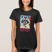 Anarchy Trash Panda Raccoon Animal Design T-shirt (Voorkant)