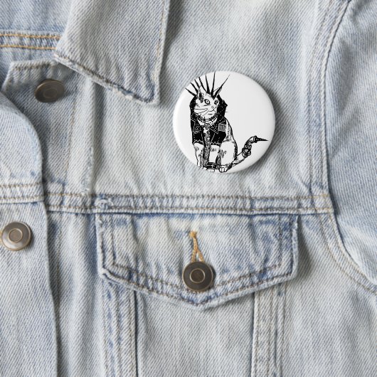 Anarkitty in het Verenigd Koninkrijk Ronde Button 5,7 Cm (In situ)