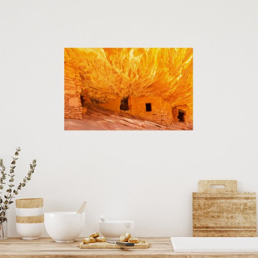 Anasazi Indian Ruins Poster (Keuken)