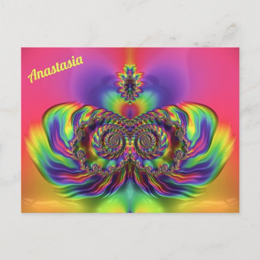 ANASTASIA ~ 3D Design Pattern ~ Multi Colours Briefkaart (Voorkant)