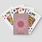 ~ ANASTASIA ~ 3D roze Star-ontwerp ~ Origineel Pokerkaarten (Achterkant)